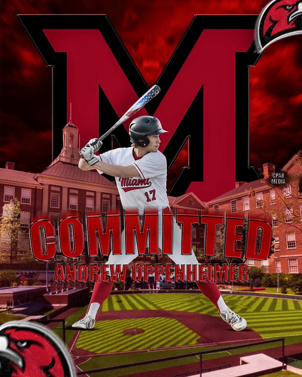 drewopp_1's tweet photo. Go Redhawks!!
Iโm excited to announce my commitment to Miami Ohio university to further my academic and athletic career! Thank you my coaches and parents for your endless support! Thank you to coach Smiley, Colegate, and trewyn for giving me this opportunity!! https://t.co/OcJFcp5Wl7