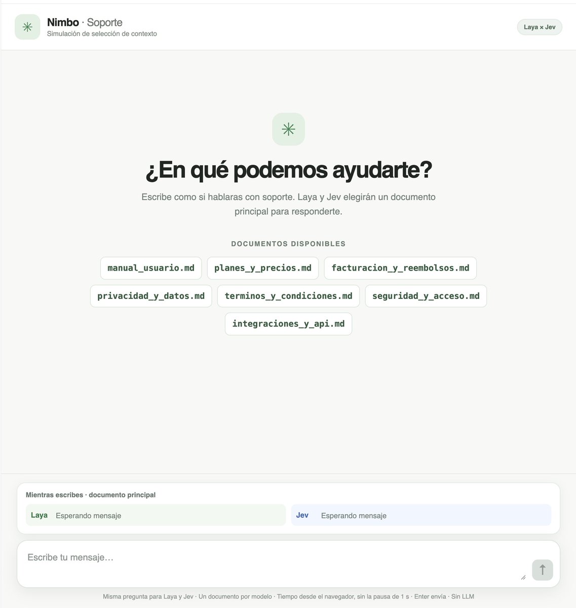 edwinfmesa's tweet photo. Explorando qué se puede hacer con Jev y Laya, que (los de moda), me pregunté si podrían ayudar a un agente de soporte a preparar el contexto mientras el usuario escribe su mensaje. El contexto es clave para un LLM, así que armé una startup ficticia con 7 documentos. 🧵 https://t.co/X5D68qRsw6