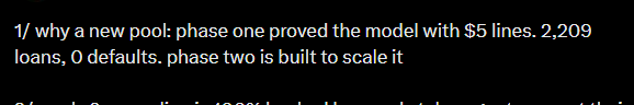 prometheusx91's tweet photo. 2200 loans, 50k+ in loans, 0 defaults

yes, 0 defaults

we know where this is going https://t.co/Sd5VyRK3z9