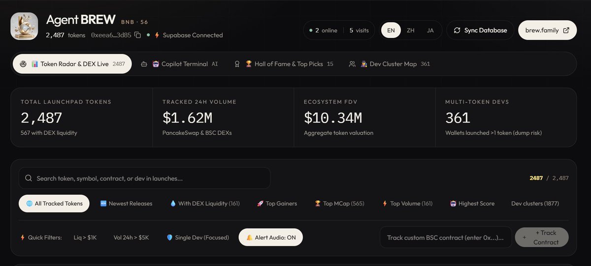 BSC_AgentBrew's tweet photo. currently redesigning the https://t.co/h8LbbdJHF5 interface to enhance user experience.

Keep Building, Keep Brewing ☕️ https://t.co/nu8NxenxOP