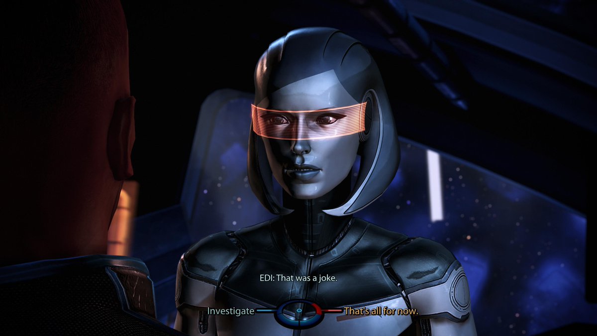 salty_red_mage's tweet photo. Oh EDI, the comedy legend you are 💕 https://t.co/Ffeh0WQlpG