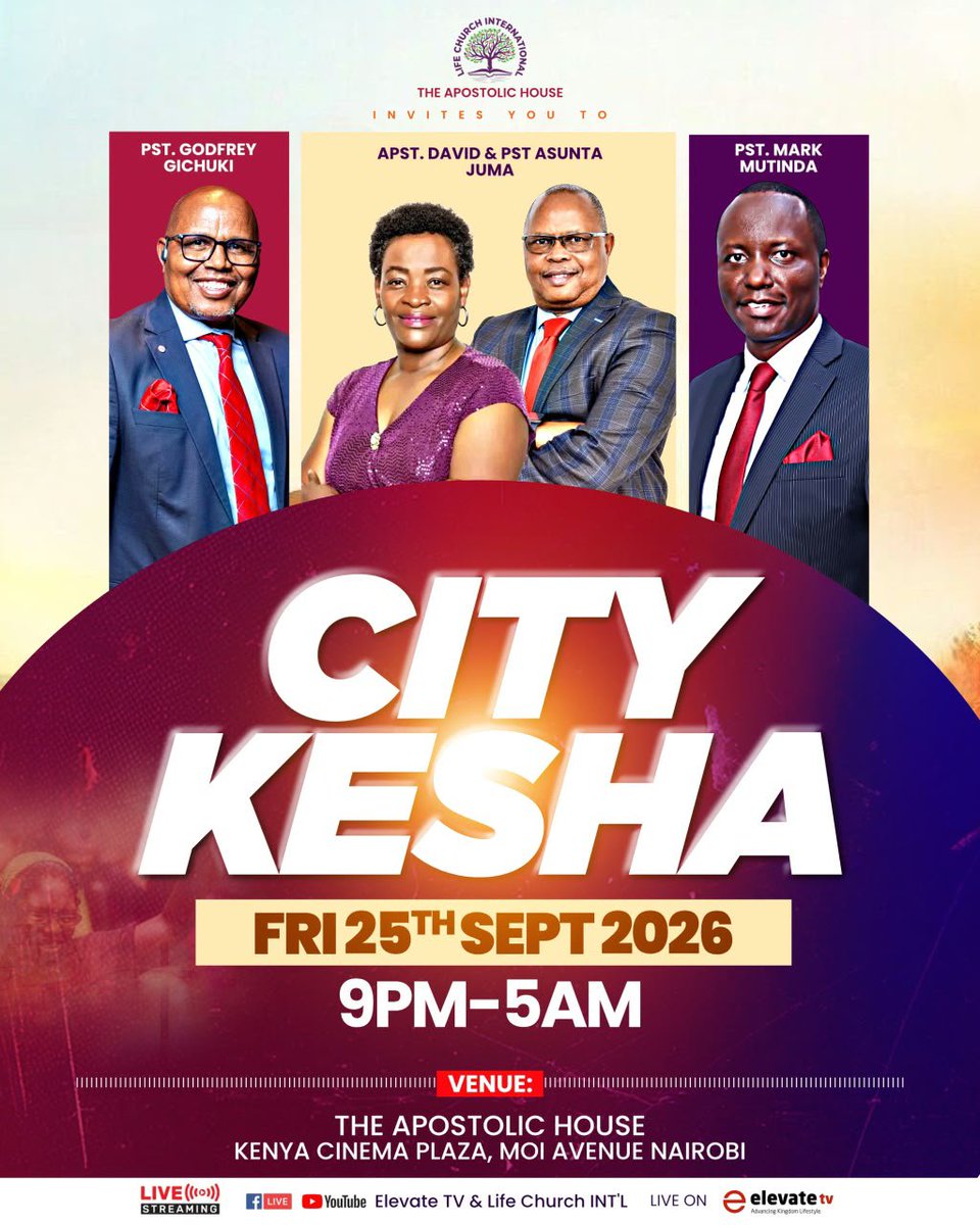 LifeChurchKE's tweet photo. The plans have shifted, but the assignment remains the same. We gather, we pray, we contend, and we seek God together.
Come ready to pray!
#LifechurchInternational #ApostleDavidJuma #Apostolichouse #enlarge #CityKesha #Prayer #Praise&Worship #Word https://t.co/1s1FEpNEJY