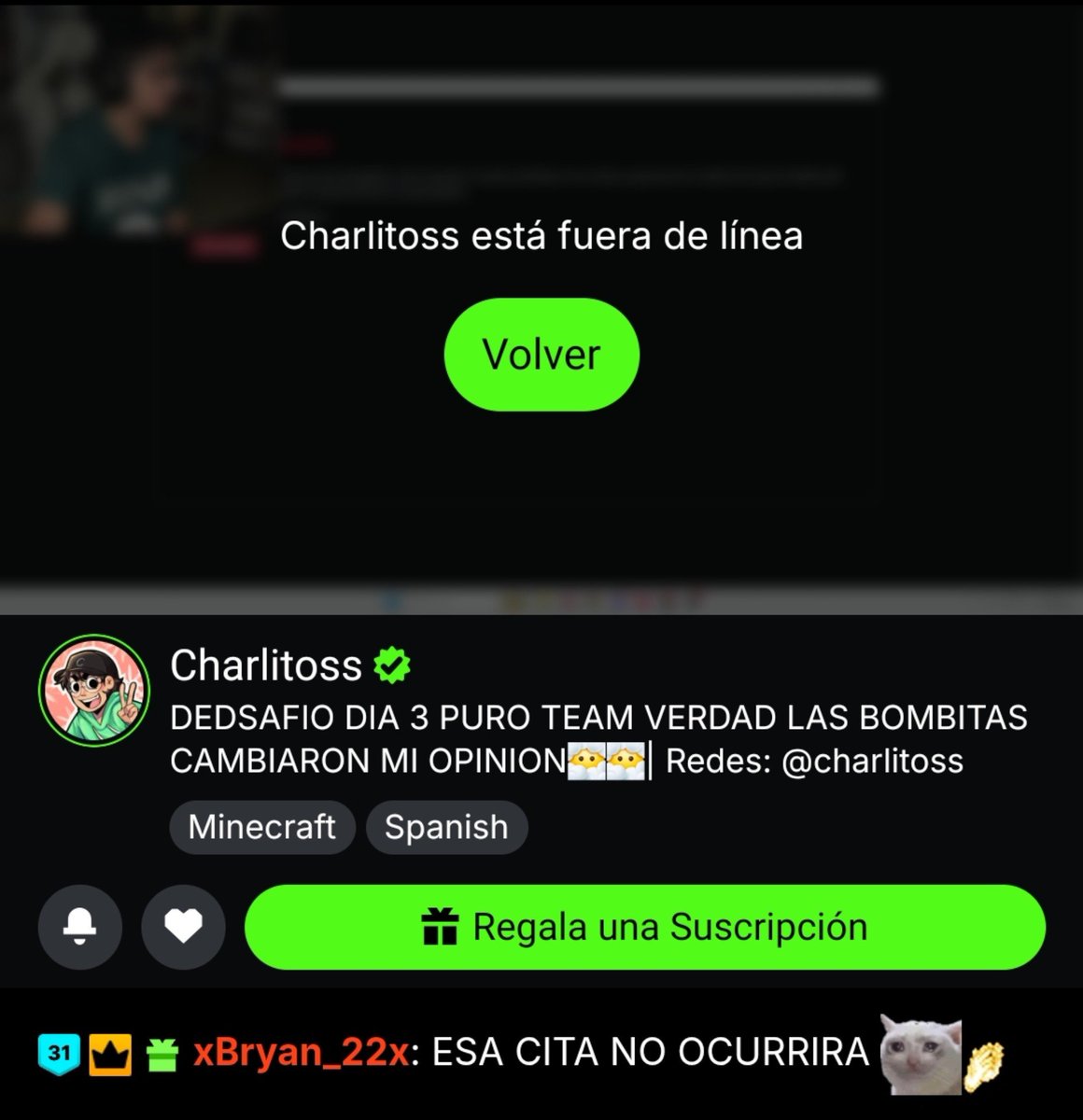 BryanPlasensia's tweet photo. La NEGRIZA no es un juego carnal 
#CharlitosKick https://t.co/MOb85x4SHS