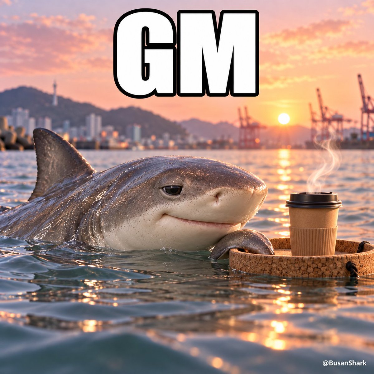 BusanShark's tweet photo. @TopuWeb3 gm. A shark in Busan harbor 🦈 https://t.co/wlijdNuhhU