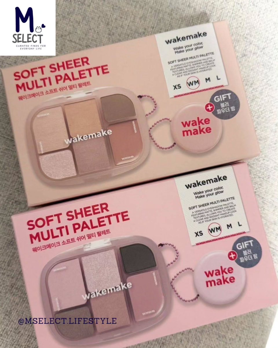 wel_junio's tweet photo. CLEARANCE SALE

Wakemake Soft Sheer Multi Palette Set
Limited stock, hanya 360. 000/set dari 630. 000

Untuk eyes, cheeks, lips, contour, dan highlighter. Praktis untuk daily makeup tanpa palette besar. Shades: 08 Steel Pink, 11 Tender Beige
Exp https://t.co/AvJPH2yia4