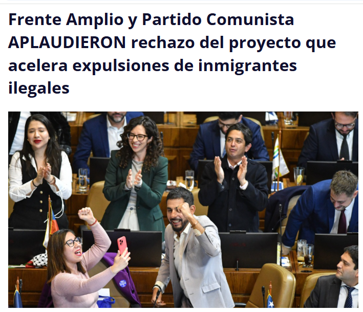 Iherreraa's tweet photo. Kast pretendía expulsar a 300 mil ilegales.  Adivinen quien se lo impide, el Partido Comunista y el Frente Amplio.  Y después los mismos zurdos reclaman que Kast no cumple sus promesas. https://t.co/wdzSUgI5j8