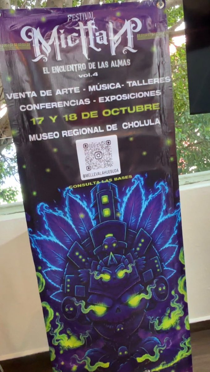 PueblaEventodo's tweet photo. 💀🎨 ¡Miktlán regresa a Cholula! Este 17 y 18 de octubre, el Museo Regional de Cholula recibirá arte, música, diseño, talleres, conciertos y concursos con más de $30 mil en premios. 🎶🏆
👉 Conoce los detalles: https://t.co/RyKx1MyS8r
#FestivalMiktlán #Puebla #eventodo https://t.co/7j3z4amhK2