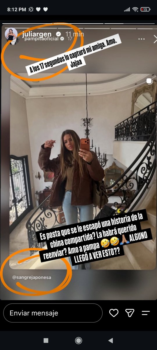 imgossippgirl's tweet photo. Pampita habría compartido el posteó de la chinita en su Instagram story y lo borro al instante 🤣🤣 que obsesión mamitaa @chinasuarez #ChinaSuarez #Chinardi https://t.co/Amuk8ynHtO