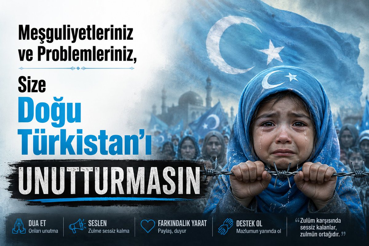 adempalabiyik_'s tweet photo. Meşguliyetlerimiz, Doğu Türkistan'daki zulmü unutturmasın !!!

Çünkü #Doğutürkistandazulümvar 
@ChinaEmbTurkiye https://t.co/H8iDioGWvu