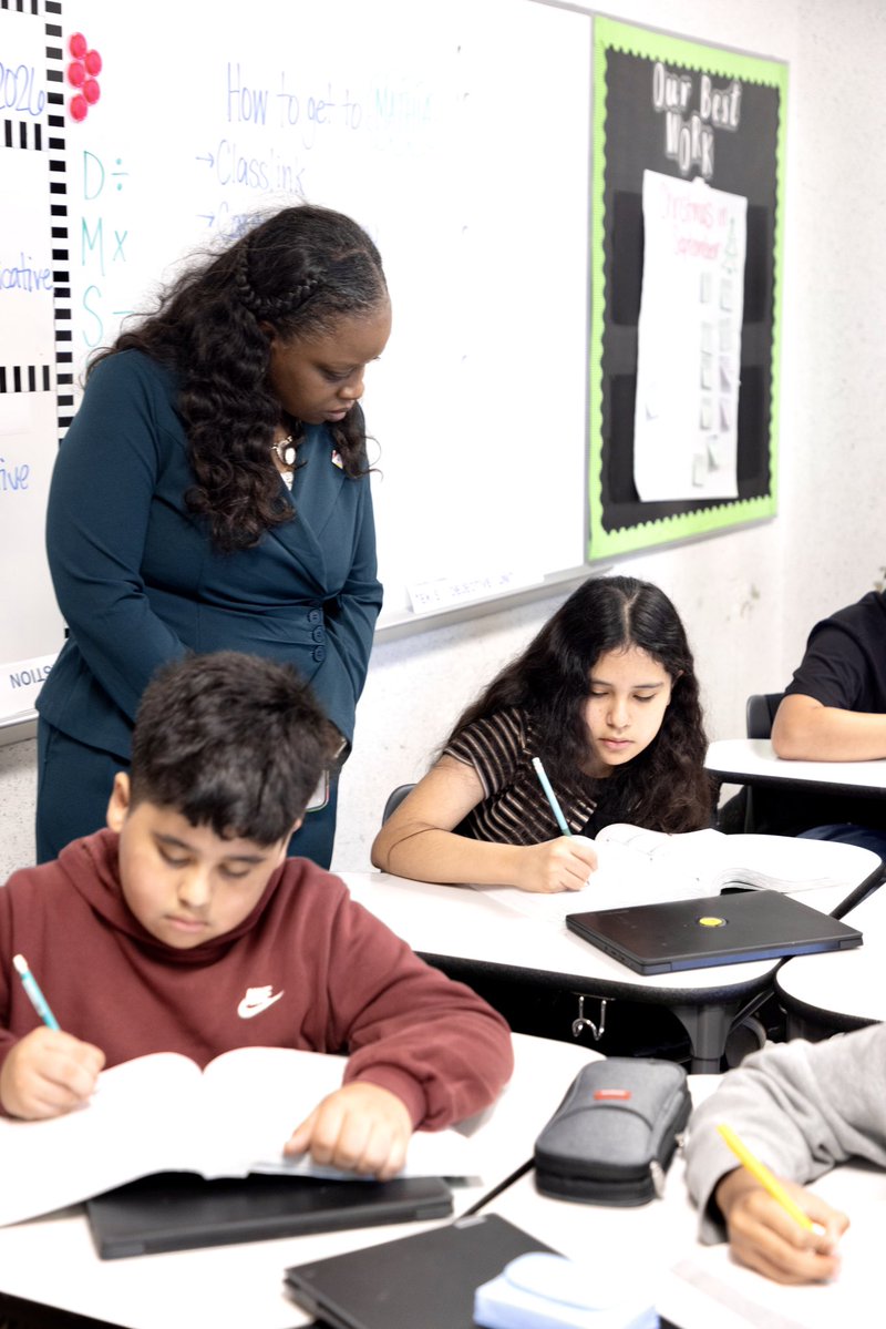 drgoffney's tweet photo. My second stop of the day was @JonesMs_AISD with Principal Dr. Brooks! I loved seeing the energy in the classrooms and students engaged in meaningful learning. These campus visits are always a great reminder that instructional excellence comes to life through the daily work of our teachers, leaders, and students. Thank you, Dr. Brooks and Team Jones, for a great visit and for continuing to keep students at the center of the work!
#ChooseAldine