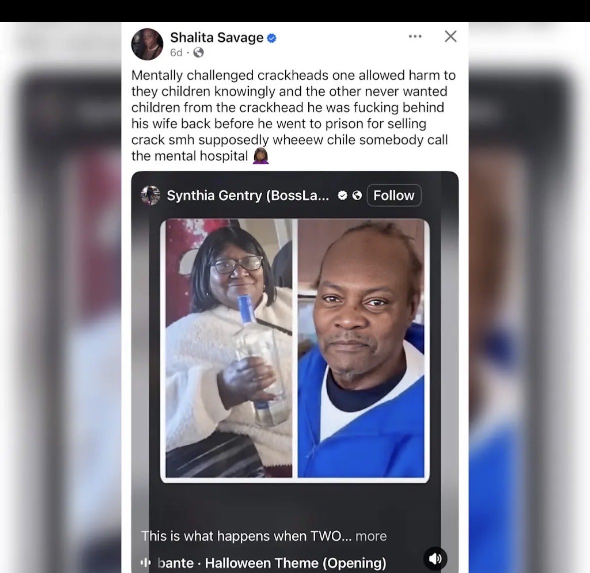 BigFishLove8's tweet photo. @BoxingMassacre She’s the product of A crack baby with crackhead Parents https://t.co/SZEfhZquaD