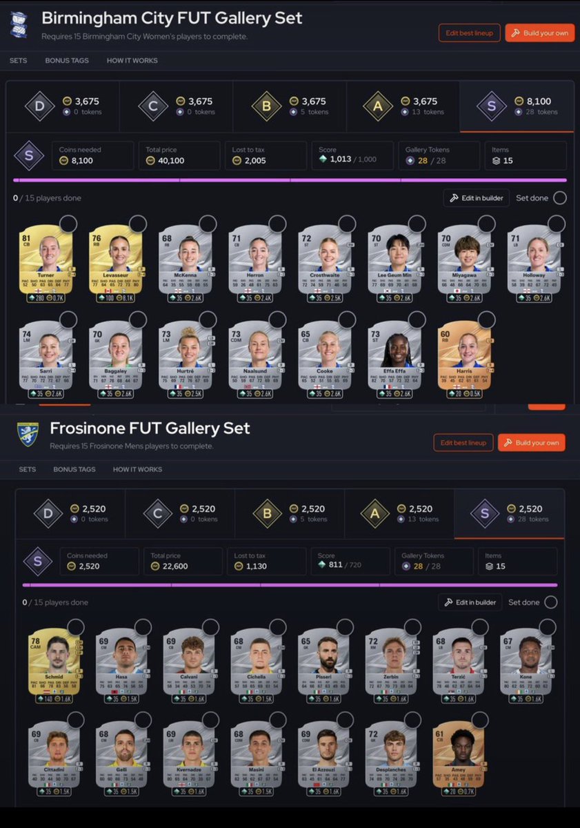 KillerFutCoins's tweet photo. 🚨🔥 BEST CLUB SQUADS FOR THE EXHIBITION! 👇🏻

💪🏻 These squads can get you around 152 TOKENS!

⚽️ Need a squad for a specific club? Drop the club name below and I’ll find the best setup for you! 👀

📌 Save this post — we’ll be using it as a reference! ‼️

#FC27 #EAFC #FUT #EAFC27 https://t.co/UGqxQDSeW1