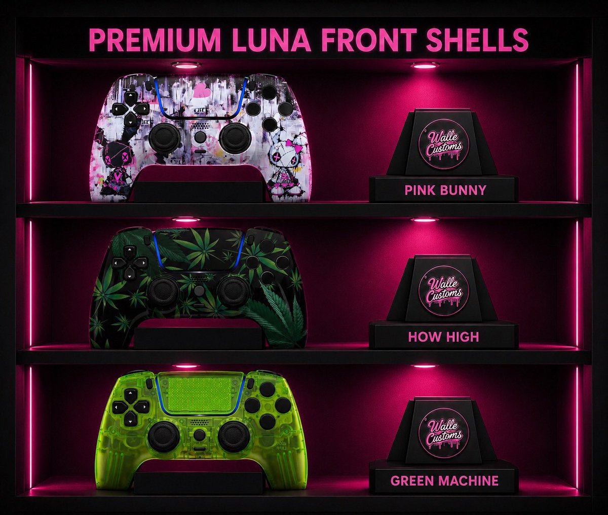 WalleCustoms's tweet photo. Currently sold out of Suiovoi DS4 boards. I have 5 DS5 Suiovoi boards let if anyone is interested. Shells I have available below! 🫡 https://t.co/Ezwf3FvXzC