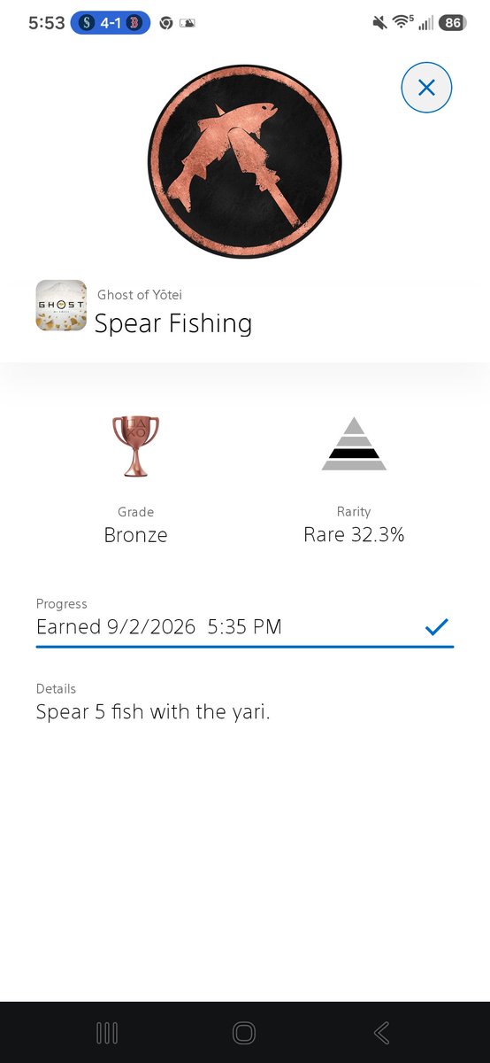 chancler_joe's tweet photo. Hey guys, I earned a trophy in Ghost Of Yotei Episode #11
#PlayStationTrophy #PSTrophy #trophy #trophyhunter #trophyhunting #ghostofyotei
Photo Courtesy Of @Eva_smith009 https://t.co/YXgwTN8lwX