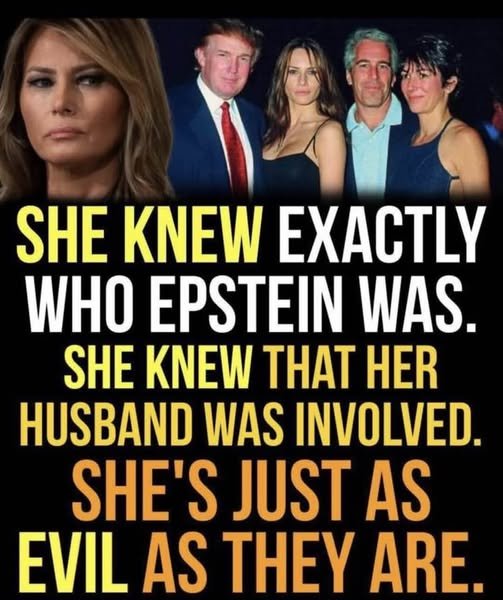 Damaan4u33's tweet photo. In your honest opinion was Melania Trump a victim or a willing, participant; her name was found multiple times in the Epstein files along with her future husband's? https://t.co/veY2XPAtqn