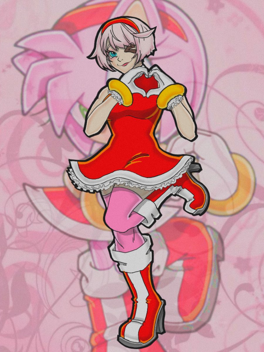 SilenceCaravan's tweet photo. #GGS #elphetvalentine #amyrose 

Ahhh... I love my pink gals. (Also, isn't it Amy Rose Day today????) https://t.co/YqHp0FX6PR