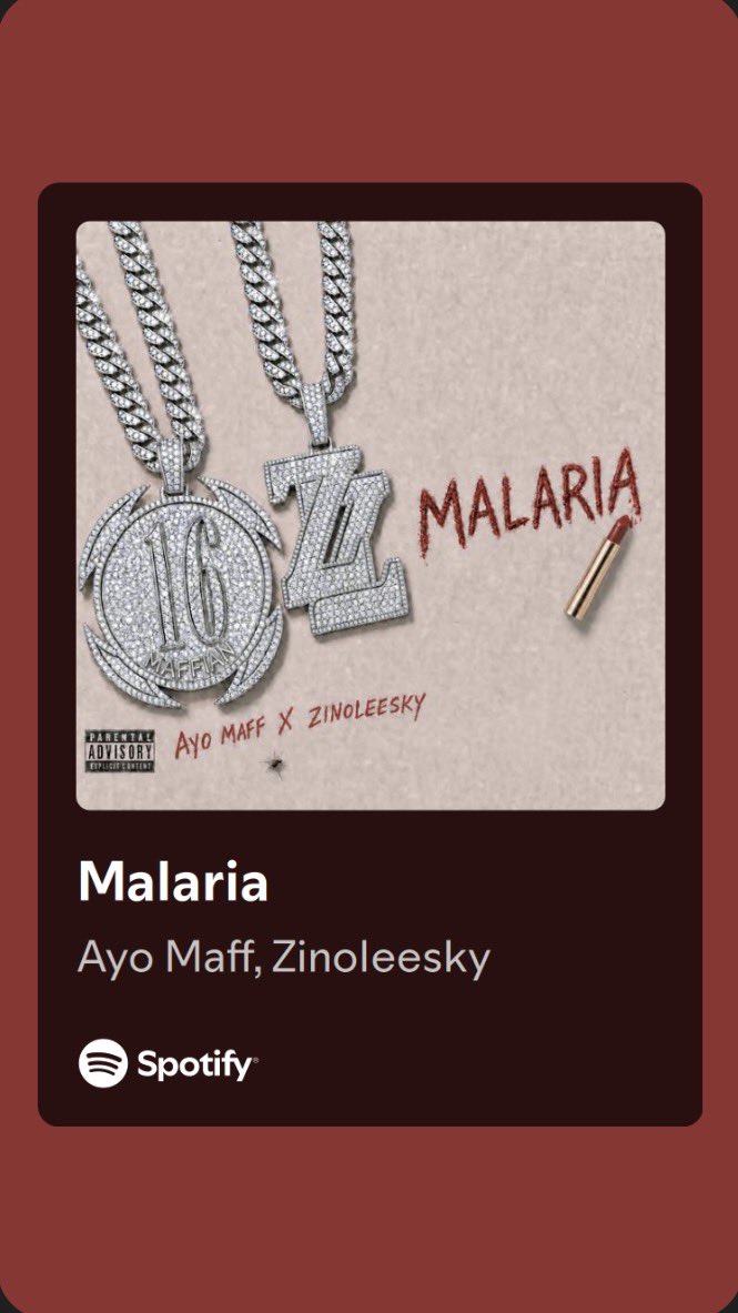 kingquamzy's tweet photo. Ayo Maff &amp; Zinoleesky’s “Malaria” out everywhere now💿 https://t.co/q8EM8r2DdY