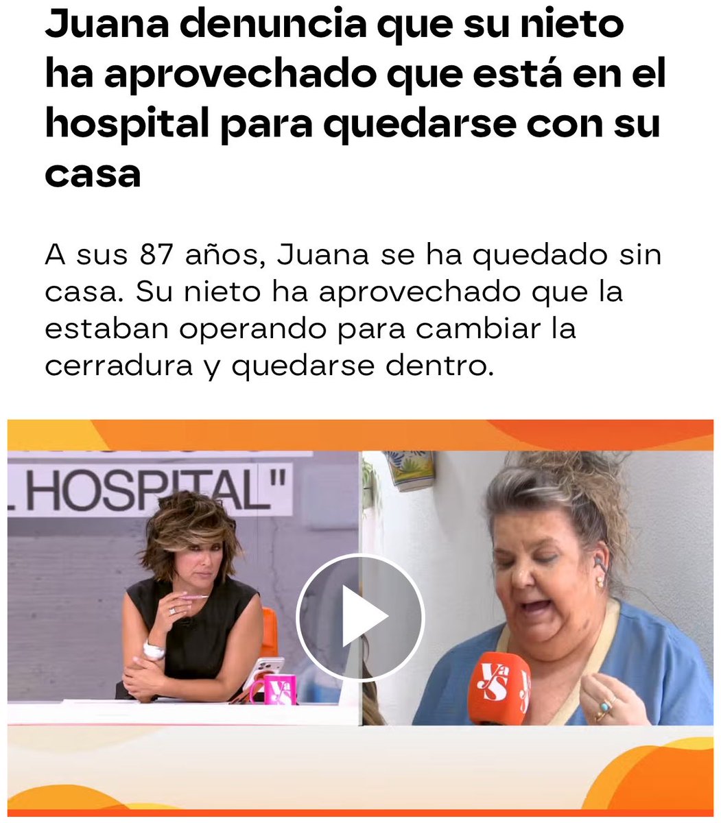 EmilioMontilla_'s tweet photo. Estas son Isabel, Juana, Josefina y Rosa.

Al contrario que con Maricarmen, estas ancianas no abren telediarios, no paralizan al país y no se convocan manifestaciones por ellas. 

Todas están en situaciones vulnerables y todas han visto sus casas okupadas.

Pero sus casos no interesan porque evidencian el nulo respeto a la propiedad privada que existe en España promovido por el gobierno de Pedro Sánchez y la desprotección total que hay frente a quienes incumplen las leyes. 

Mientras Maricarmen pudo beneficiarse durante 70 años de un alquiler privilegiado y cuenta con alternativas que le han ofrecido el Ayuntamiento de Madrid y la CAM, estas señoras se ven sin sus casas y totalmente desprotegidas. 

La izquierda española es repugnante.