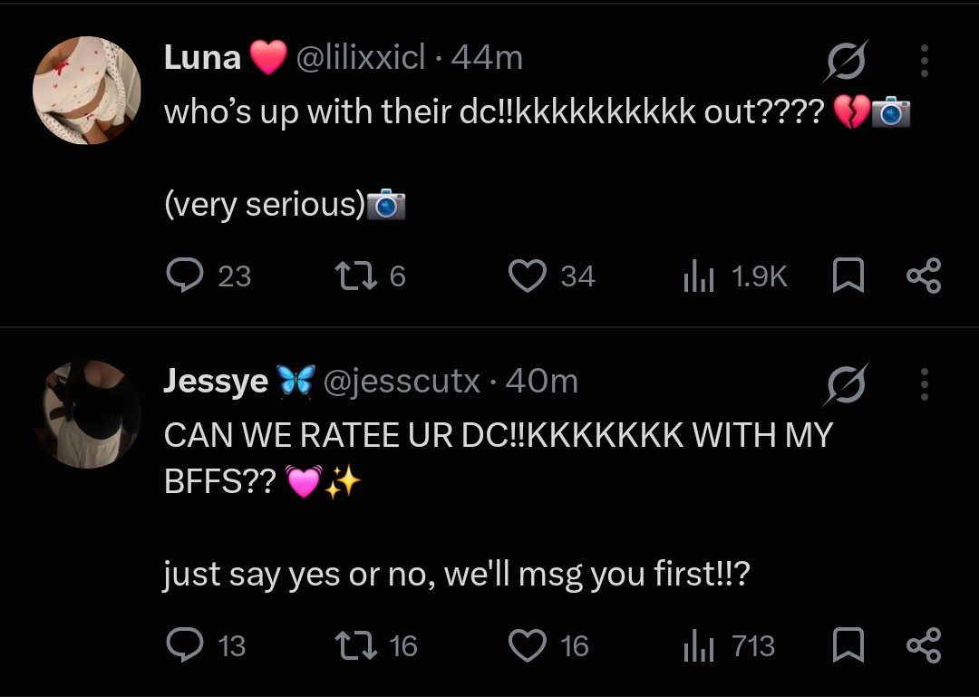 orachihiga's tweet photo. 4 minutes apart. Are you girls okay?  @jesscutx @lilixxicl https://t.co/phjY3d4Zhe