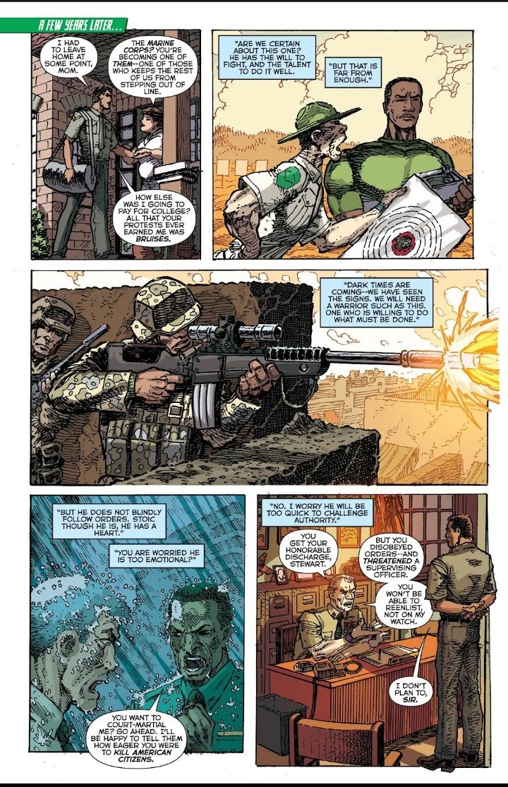 HarryLaste74656's tweet photo. @OmbKingbob @antwanmao1 @The4thTurtleNyC obviously its a unfinished season so far but this is john's origin from him being a architect, a militant that was discharged, to him fighting a manhunter, and the guardians testing him before he earned the ring its all there. dude knows his stuff so let's not be nasty today ok https://t.co/O8OV3yFq2e