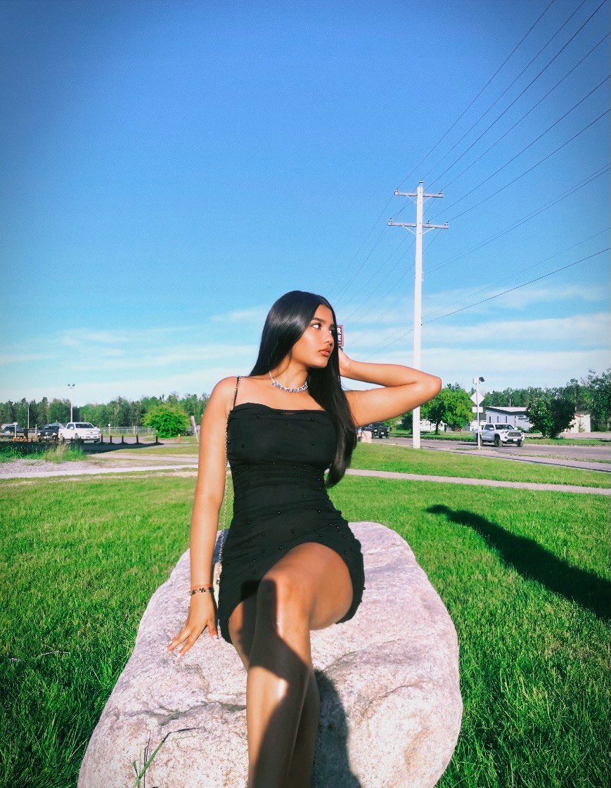 carmbpreta's tweet photo. Just a little sunlight and a black dress. In frame: @mishwaapatell. Effortless elegance, golden light, and timeless confidence. https://t.co/vyK39mxHvy