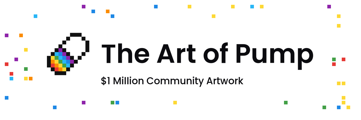 theartofpump's tweet photo. The Art of Pump

Pumping coins is a literal art, and we offer you a one of a kind performance - burn $1 million of supply together. 

One canvas, one million squares, $1 each. Paint anything: a meme, an ad, your coin, your name. 

Every dollar is used to buy back $ART and burn it, in its own transaction, automatically. Fully traceable and transparent. 

Only at https://t.co/XL6qXNLIzA 

Its our chance to make history.
