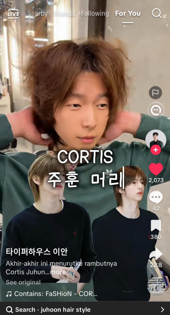 JuhoonPoyoyoi07's tweet photo. Bukti kalau Juhoon jadi role model bagi banyak orang, gaya rambutnya pun sukses jadi inspirasi di mana-mana. 
Proud of u Juhoon ♡♡♡

©https://t.co/JIFfSoZ5Z9
#JUHOON #주훈 #CORTIS https://t.co/2d8QRUKeSO