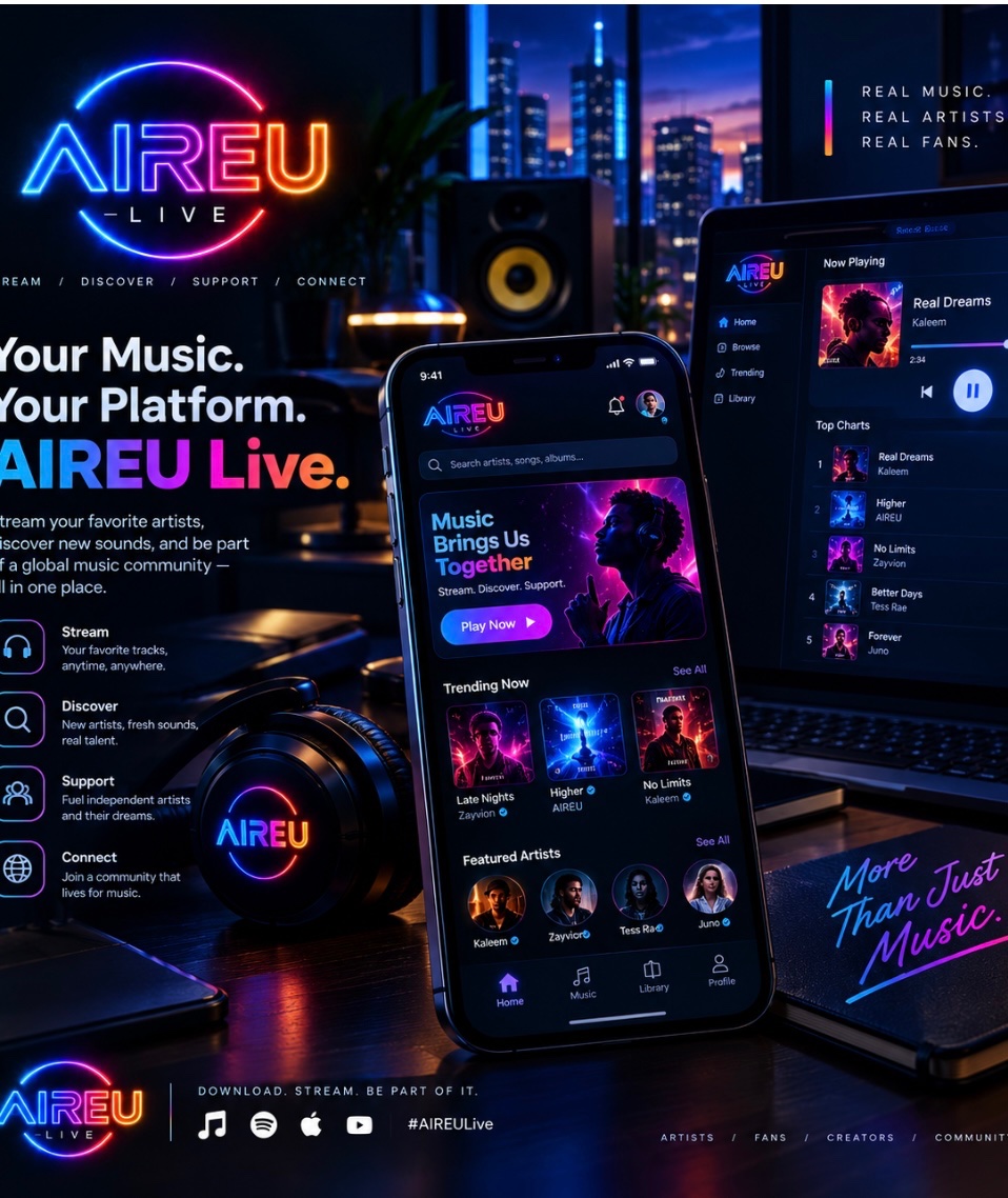 aireulive's tweet photo. Music is more than releasing a song. Artists need ways to reach people, build communities and keep their audiences connected.

That’s why spaces built around music matter.

#AIREULive #ChainDistro https://t.co/SL4fycenba
