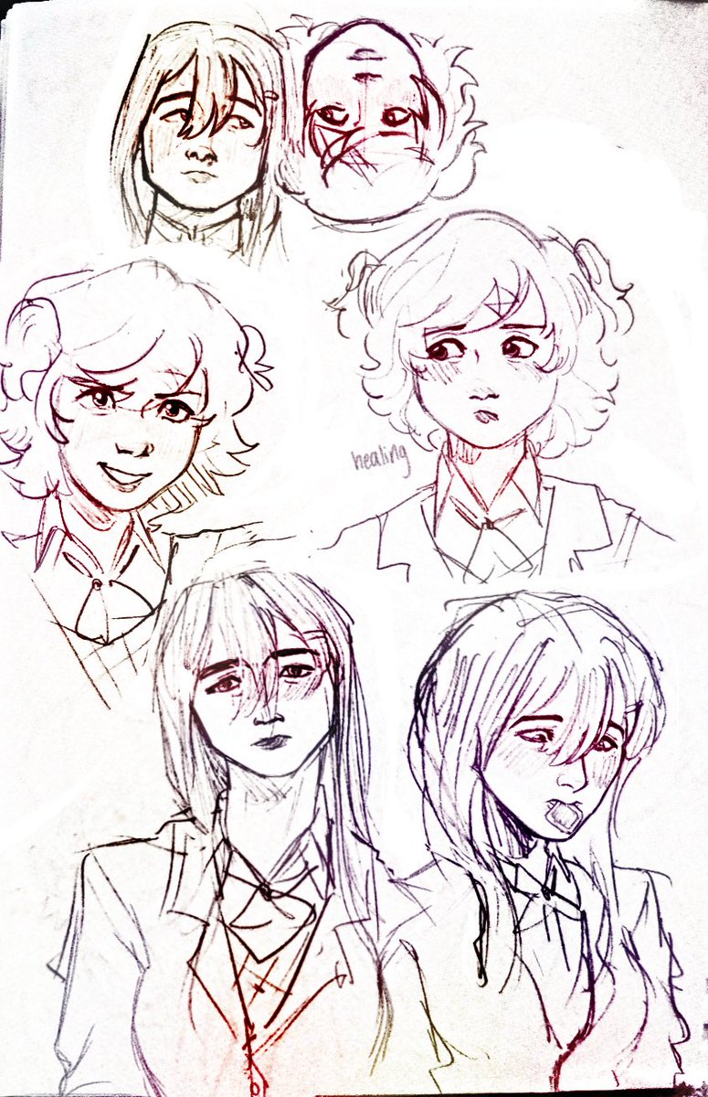 moobbloom's tweet photo. Natsuki and Yuri sketches #DDLC #dokidokiliteratureclub https://t.co/EMH9mhO0Hn