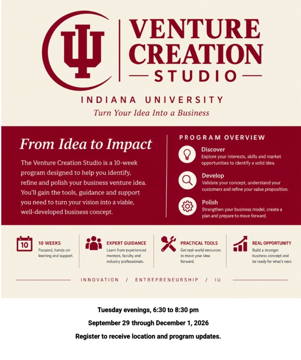 JLHiller's tweet photo. IU INNOVATES ☆ IUN STUDENTS ONLY!
Your idea does not have to be perfect—it just needs a place to begin!
Registration is required! Email Jana Szostek at jaszoste@iu.edu to register and receive program updates.
#business #entrepreneurs #businessowner #Gary #IUN #FORSTUDENTS https://t.co/87i757jOdX