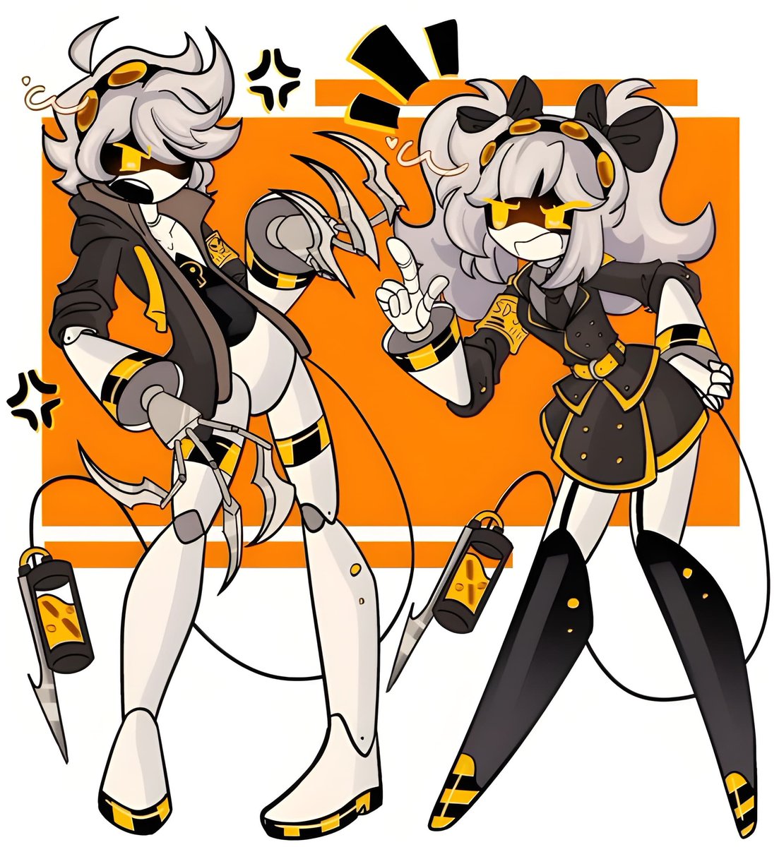 emiliaart01's tweet photo. N and J are not in the mood today. 🖤💛

#MurderDrones #MurderDronesFanart #N #J #MDFanart https://t.co/bUnBHKOXpw