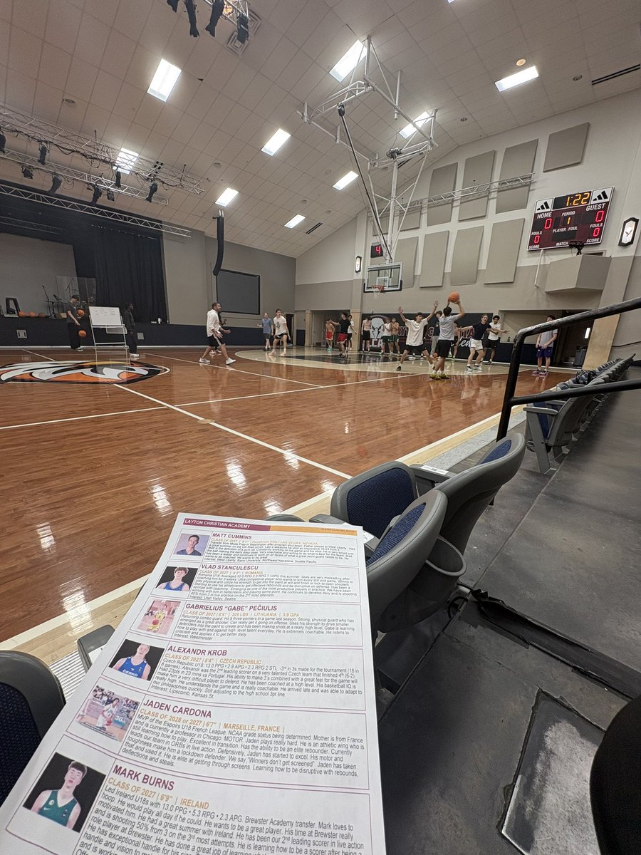 shane_hayden's tweet photo. Layton Christian will be a competitive natl program this year under @CoachBrockE_mbb Loaded international roster with great balance of shooters, length, and high IQ. 

Guys who impressed:

Hugo Alonso (Spain)
Mark Burns (Ireland)
Bova Aguebor (Germany)
Vlad Stanculescu (Romania) https://t.co/g6MH3Ldrv6