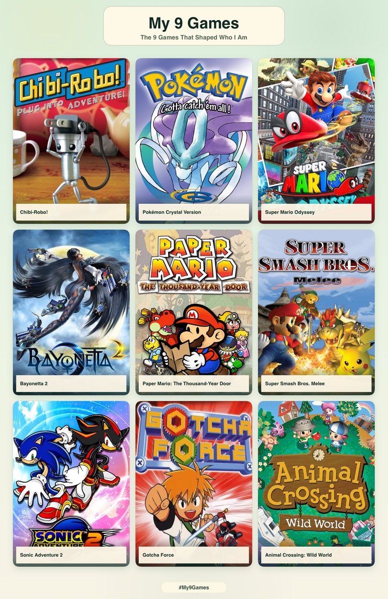 pikalouis's tweet photo. 9 games that shaped me 🌟 https://t.co/yBvFbbXun0