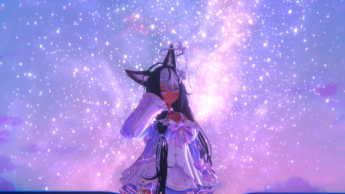 OraNovaVT's tweet photo. Would you love me as big as the galaxy?
#vrc #vrchat #mayo #まよ https://t.co/nV9Fc7pvfW