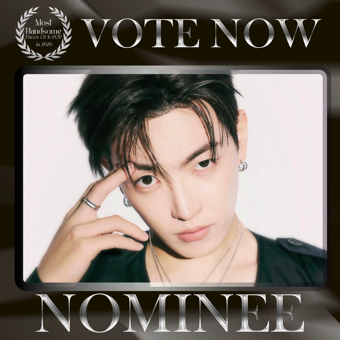 TOP100KPOP's tweet photo. HONGJOONG (ATEEZ) is nominated for Most Handsome Faces of K-POP in 2026.

👉 VOTE: https://t.co/KQkXdYXZrL https://t.co/d0syS3VxG3