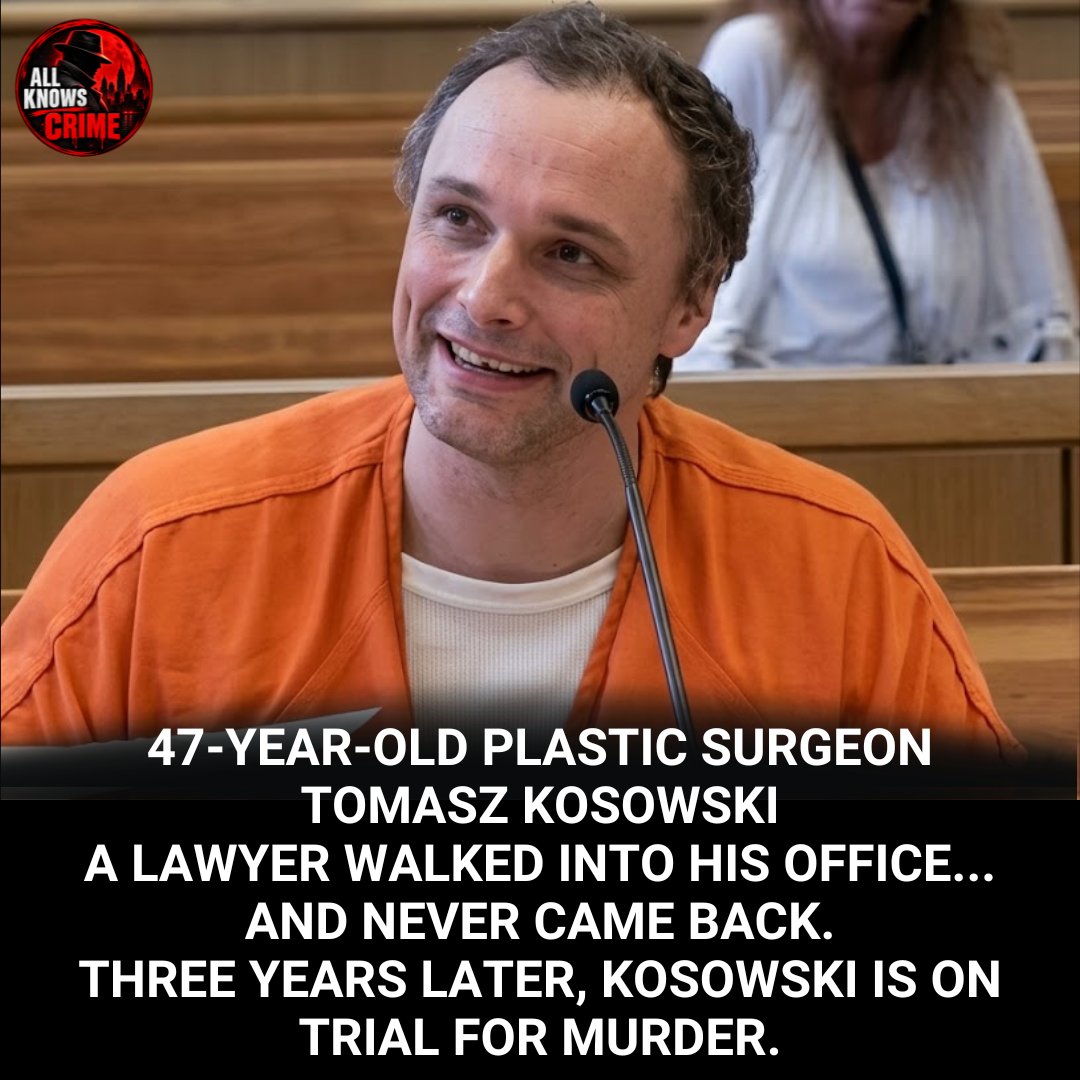 AllKnowsCrime's tweet photo. The Disappearance Of Steven Cozzi: Inside The Tomasz Kosowski Case

On March 21, 2023, Florida attorney Steven Cozzi entered his law office bathroom and never returned. His phone, wallet, and car were left behind, while investigators found blood evidence inside. His body has never been recovered. Prosecutors accuse plastic surgeon Tomasz Kosowski, who has pleaded not guilty. Now, Kosowski is representing himself at trial.