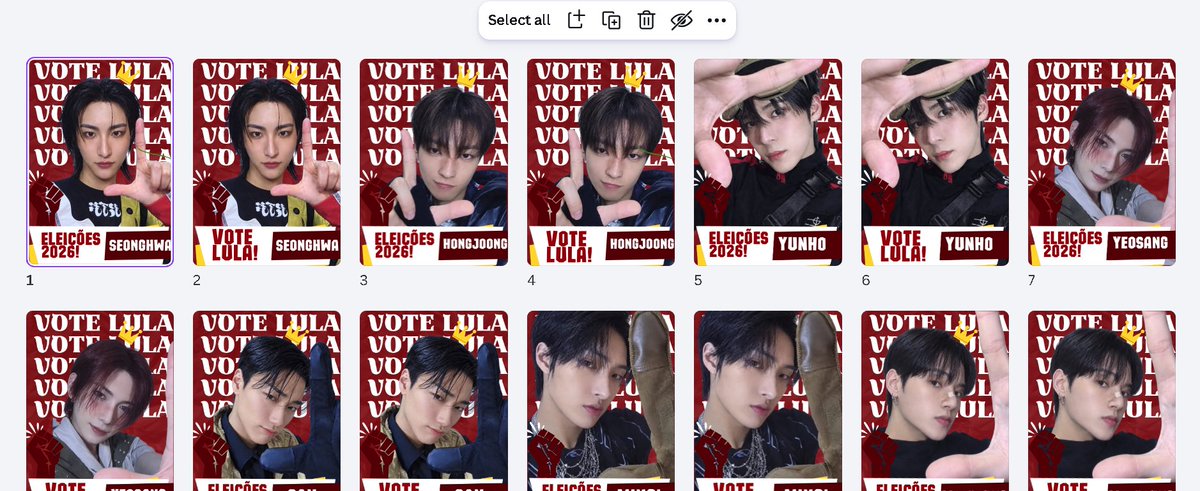 zunshine4u's tweet photo. 📍Colinhas Eleição 2026 - Ateez Fazendo o L ♥️⭐️

Não é nada profissional porque não tenho esse talento, mas é ao menos bonitinho e ✨de graça✨Coloquei todas no drive pra vocês pegarem com qualidade. Tem com fundo vermelho e branco. Enjoy e Votem 13!

📬https://t.co/wWJKQIkx1U https://t.co/JQMQBrFphc