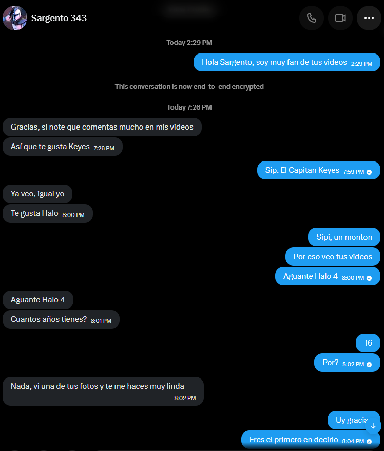 SaylaKeyes343's tweet photo. El Hace unas semanas el Youtuber conocido como @Sargento343  intento Groomearme siendo yo una chica de recién 16 años cumplidos.

Hago esto publico por que ya no aguanto mas la vergüenza que me da guardarme esto.

Por favor difundan así la verdad se sepa. https://t.co/JqJ5TZ8CXA