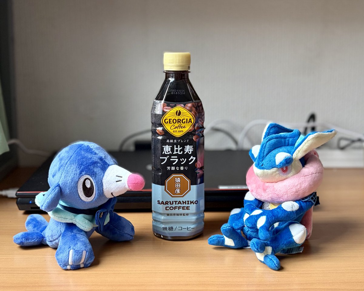 nigredo_black's tweet photo. おはようございます！
昨日のポケぬいオフ会の余韻を噛み締めながらお仕事。九郎はお留守番ありがとうね。今度は一緒に行きたいね。 https://t.co/IY5QF352py