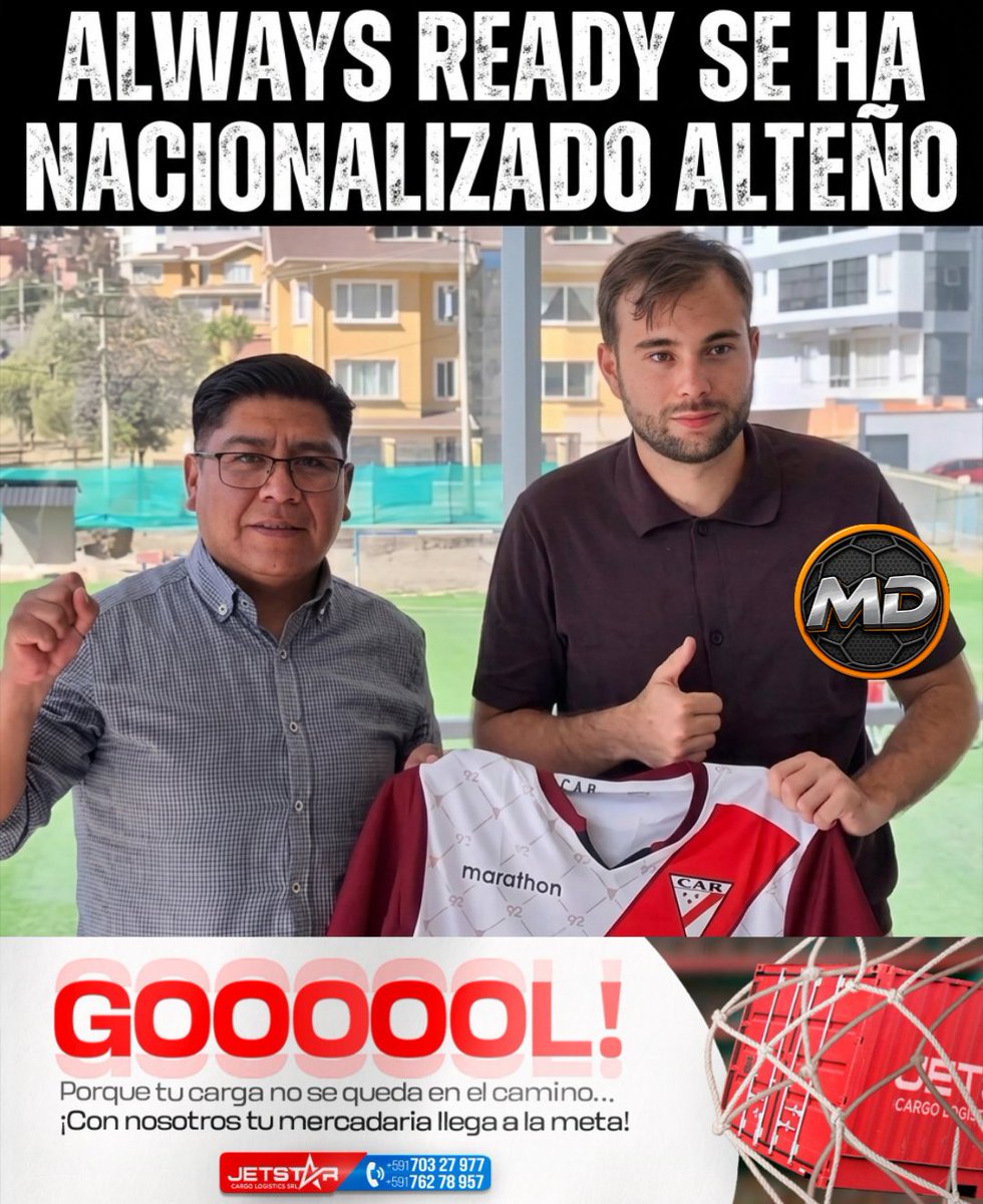 maquinadeportes's tweet photo. #AlwaysReady
ANDRES COSTA: "ALWAYS READY NUNCA SE FUE DE LA CIUDAD DE EL ALTO, NO NOS VAMOS A IR, ES NUESTRA CASA, AMAMOS A LA CIUDAD DE EL ALTO. ALWAYS READY NO NACIÓ EN EL ALTO, PERO AHORA ES MAS ALTEÑO QUE CUALQUIERA Y DEFIENDE EN CADA PARTIDO DE FÚTBOL A ESTA CIUDAD" https://t.co/UomOKnd4Kx