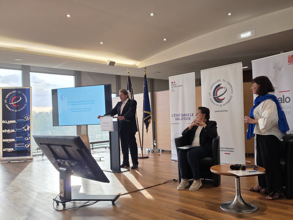 jfbenon's tweet photo. #valdoise / #ParisRegion / #CCEF / #ChooseIDF / #Ceevo95 : Le CEEVO présent à la cérémonie de remise des prix du Challenge du Comité Val-d'Oise des Conseillers du Commerce Extérieur de la France (CCEF), dans les Salons de la Préfecture du Val-d'Oise - https://t.co/GUeSB6YSlC https://t.co/zQW6uuMkfY