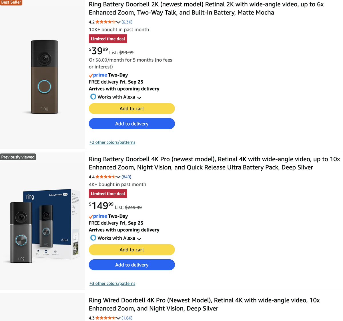 HoomanDeals's tweet photo. UP TO 60% OFF RING DEVICES! #AD 

Some listings have an "upgrade" discount that stacks

https://t.co/JeYksimay7 https://t.co/KBypd91yr6