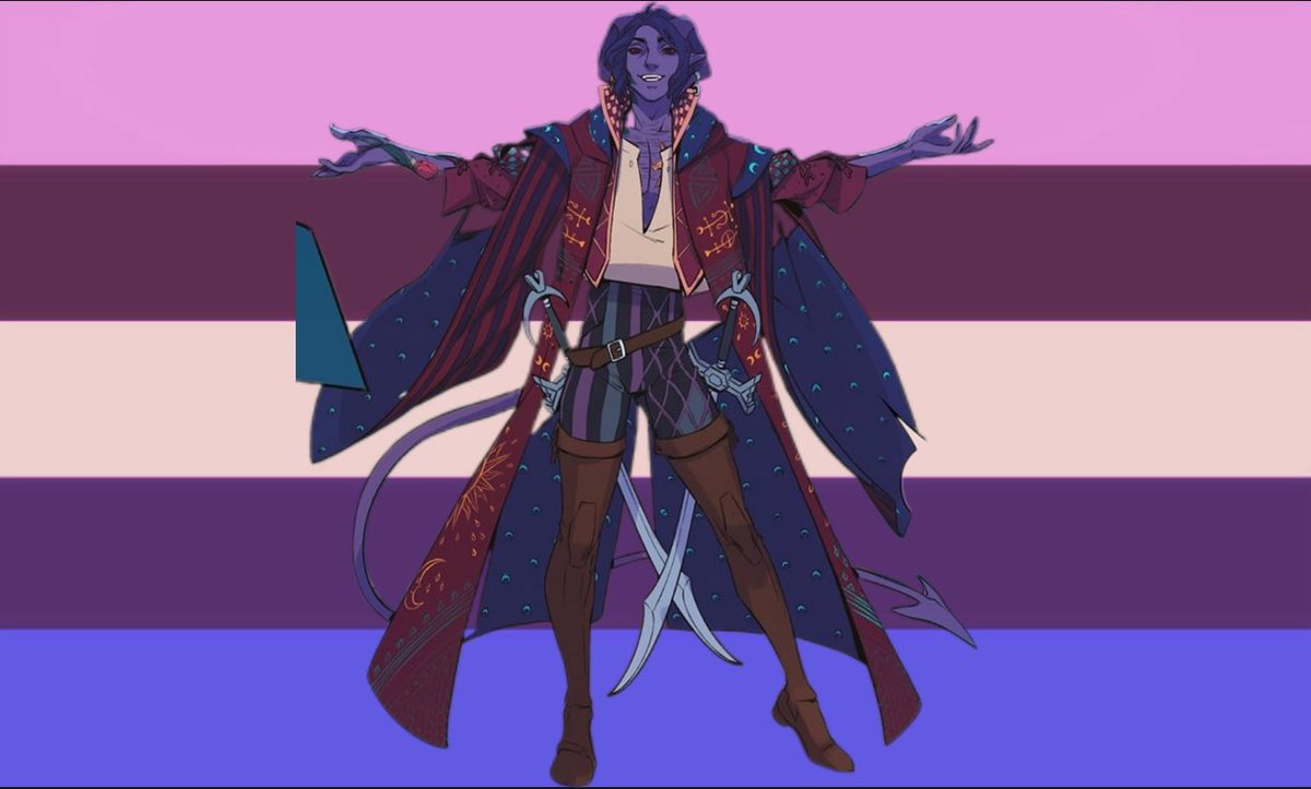 sashavenette's tweet photo. flag for nonbinary trans ppl who like mollymauk tealeaf https://t.co/1okKkjNKqw
