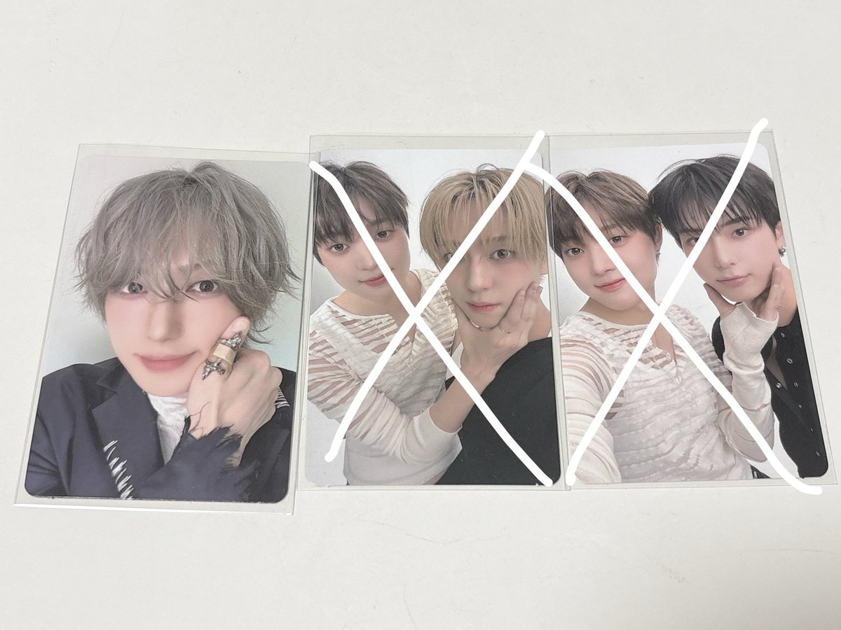f_gaooo's tweet photo. ꒰ 交換 ꒱ &amp;TEAM Mark on Me トレカ

求 : NICHOLAS、EJ(4枚目印付き)
譲 : K、FUMA、YUMA、JO、HARUA、TAKI、MAKI

· 郵送 or 10/15 ガーデンシアターにて手渡し https://t.co/TzGhS4244u