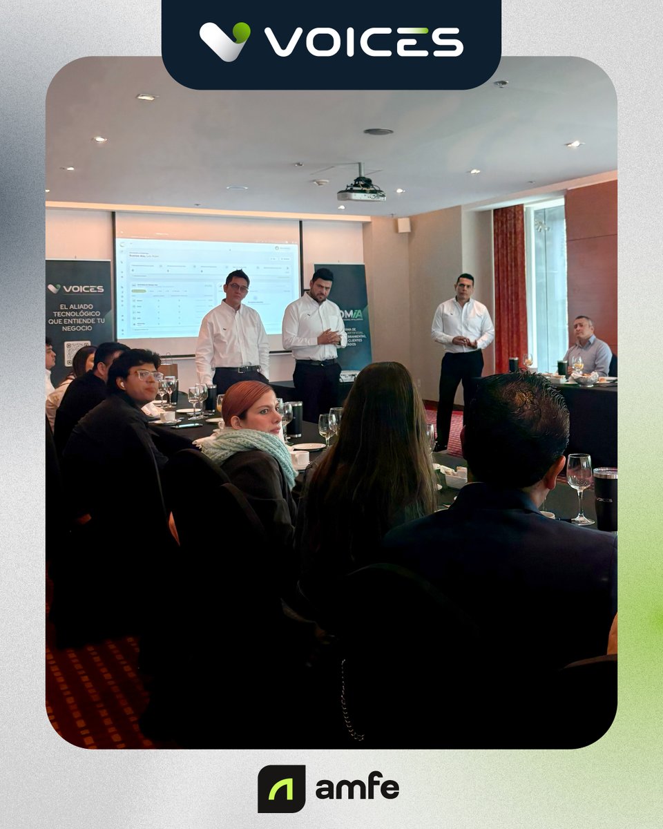 VoicesMex's tweet photo. El día de hoy compartimos un desayuno con AMFE.📱

Desde Voices, presentamos las distintas soluciones que ofrecemos para hacer más eficiente la cobranza y llegar a más clientes sin necesidad de crecer el call center.

¡Gracias a todos los que nos acompañaron!

#voices https://t.co/2adRmaHCaA