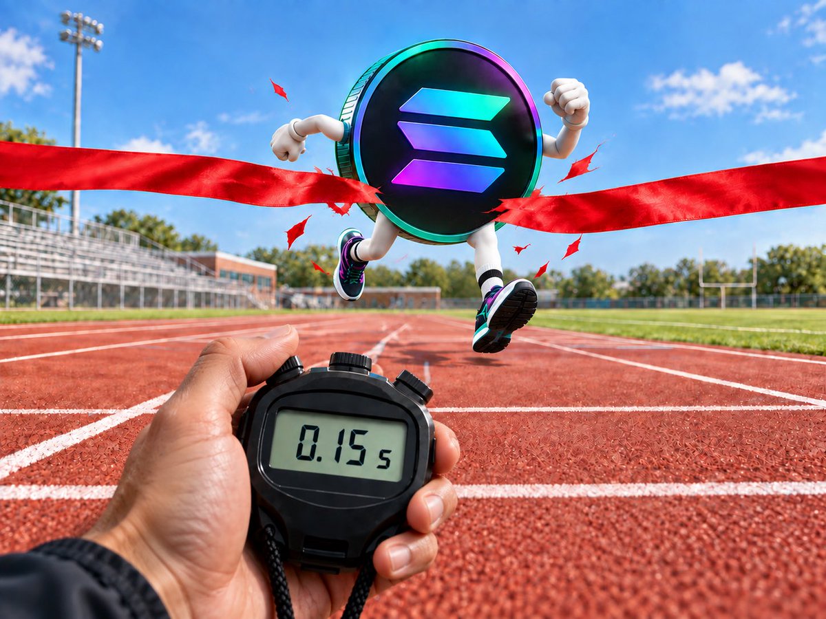 QR_EDITORIAL's tweet photo. ⚡️ Solana is testing transaction finality in 0.15 seconds.

Alpenglow has reached the public testnet, aiming to cut finality from roughly 13 seconds to just 0.15 seconds.

That would make final confirmation almost 85 times faster than it is today. https://t.co/G2gVTEFYfo