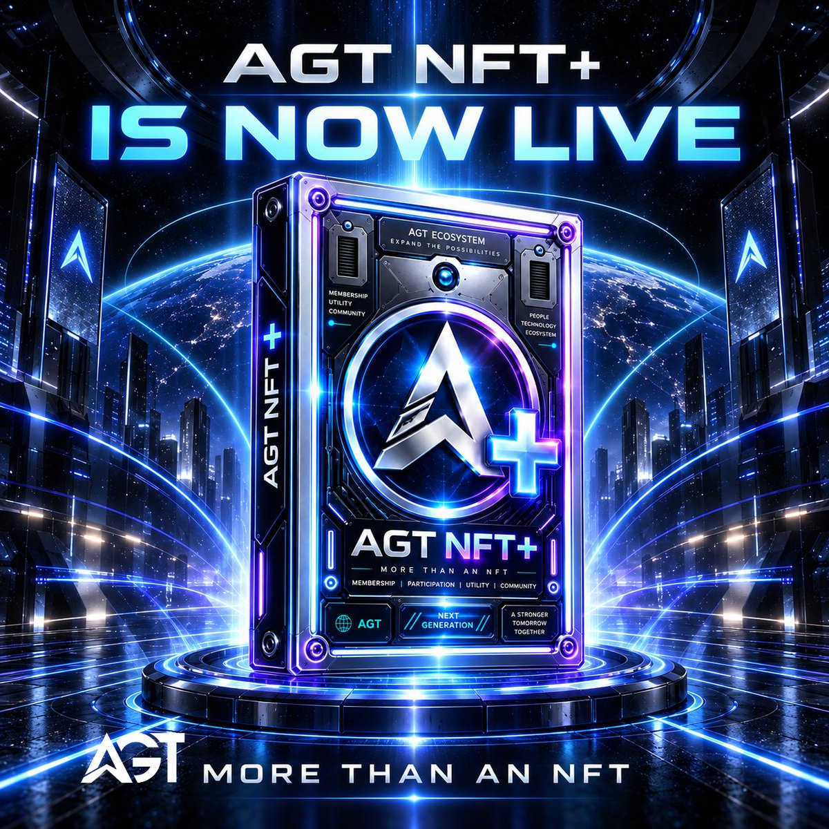 altaglobaltech's tweet photo. AGT NFT+ is now live.

A new Participation, Membership, and Utility Layer within the AGT Ecosystem.

Rewards are variable and subject to eligibility, applicable limits, system conditions, and reserve availability.

"NFTPlus

#AGT https://t.co/wSIfam2izG