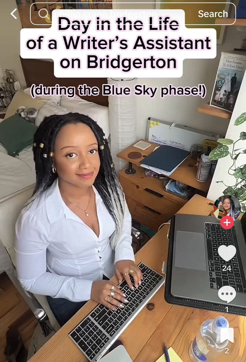 dearfolkmore's tweet photo. Bridgerton writing assistant is reading TSPWL and confirms they are working on Eloise’s season! https://t.co/gSE9eMH1sv