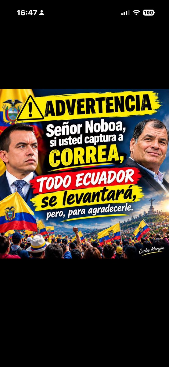 focadena's tweet photo. @VictorCalahorr4 Claro que va a Estallar, pero de alegría, una vez metido en el Encuentro, a todos estos ignorantes que todavia no entienden: https://t.co/c0TgtXUIwz