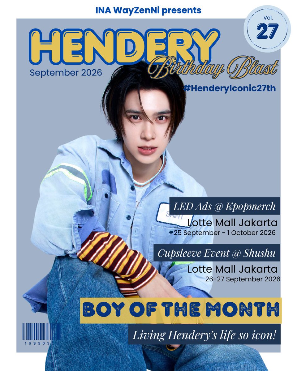 henderyponytail's tweet photo. 𝐿𝒾𝓋𝒾𝓃𝑔 𝐻𝑒𝓃𝒹𝑒𝓇𝓎'𝓈 𝓁𝒾𝒻𝑒 𝓈𝑜 𝒾𝒸𝑜𝓃!

Our Boy of the Month HENDERY is turning 27 this month 🩷🩵
Let's come make some iconic memories and celebrate Hendery’s special day together!

Are you ready to meet our Boy of the Month? 🩷🩵
#HenderyIconic27th #HENDERY https://t.co/8kxlQwYmgr